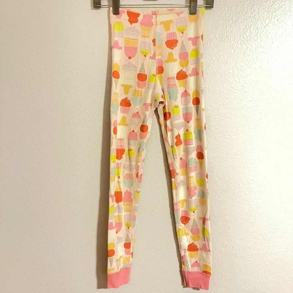 Hanna Andersson Kids Girls Pink/Multicolor Cupcake Kimono Pajama Set Size 10 - Picture 9 of 14